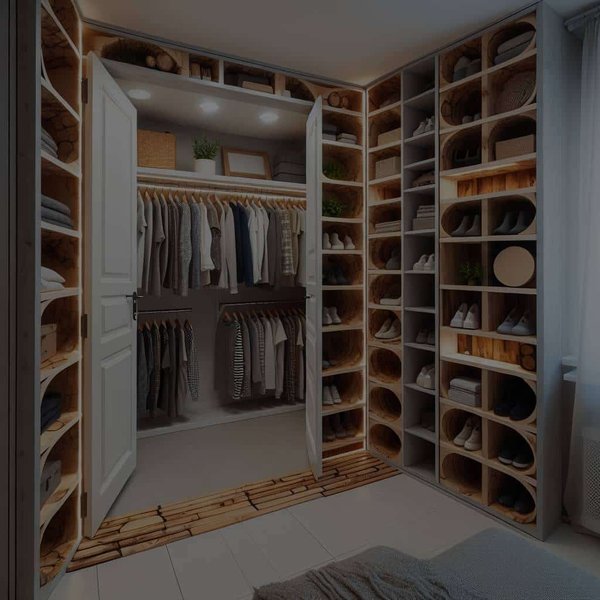 Quelles alternatives créatives aux portes traditionnelles pour un placard sur-mesure?