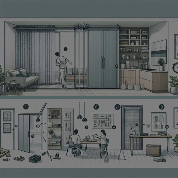 Comment choisir et installer une porte coulissante pour optimiser l'espace dans un petit appartement ?