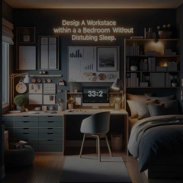 Quelle est la meilleure façon de concevoir un espace bureau dans une chambre sans perturber le sommeil ?